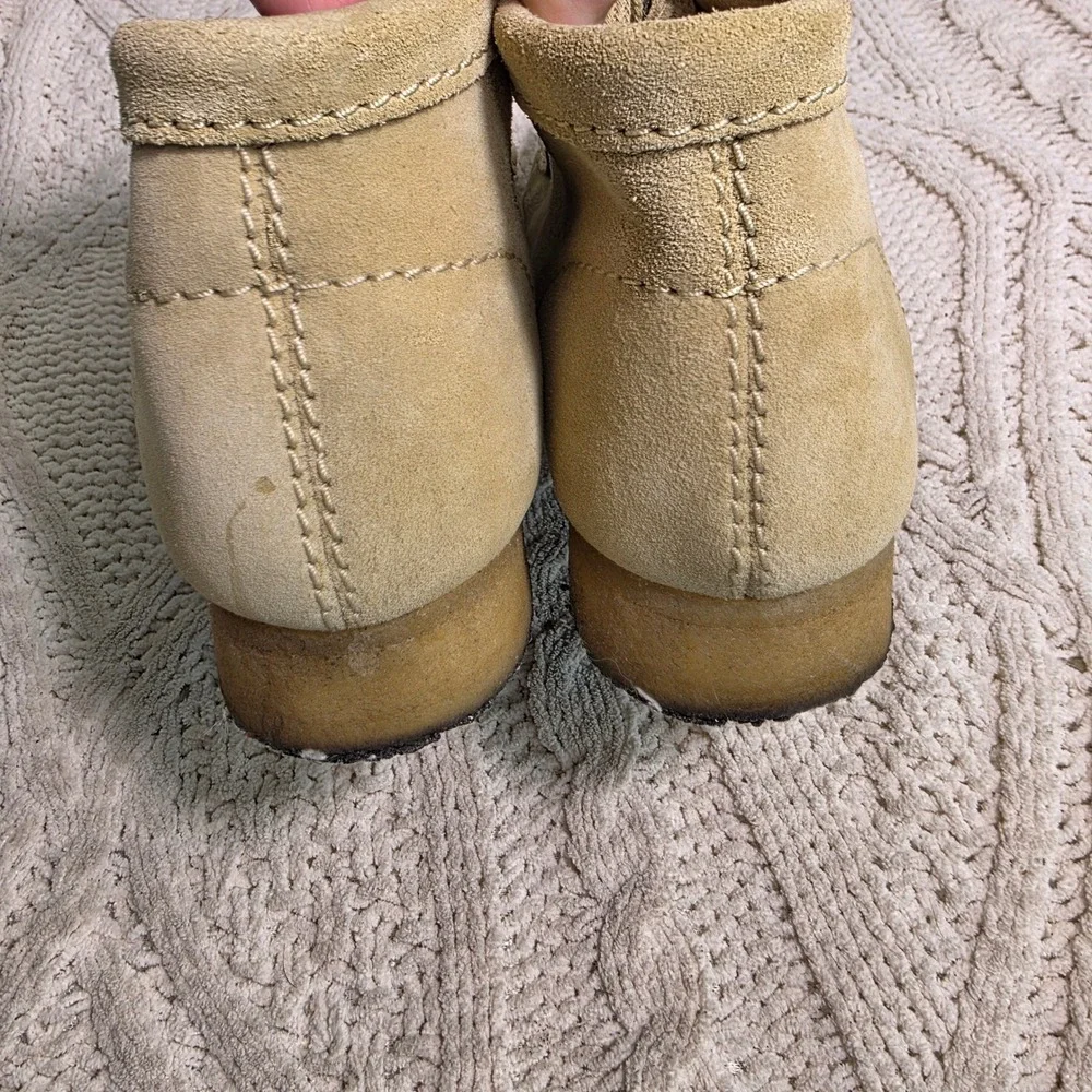 Clarks Originals Wallabee Boots Maple Suede Leather Pristine Men 7 Eu 39.5 W 8.5